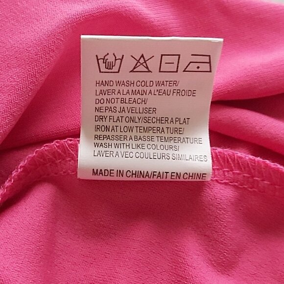 Red Coral Pink Cold Shoulder 3/4 Sleeve Polyester Blend Tunic - Size Small - Picture 9 of 9